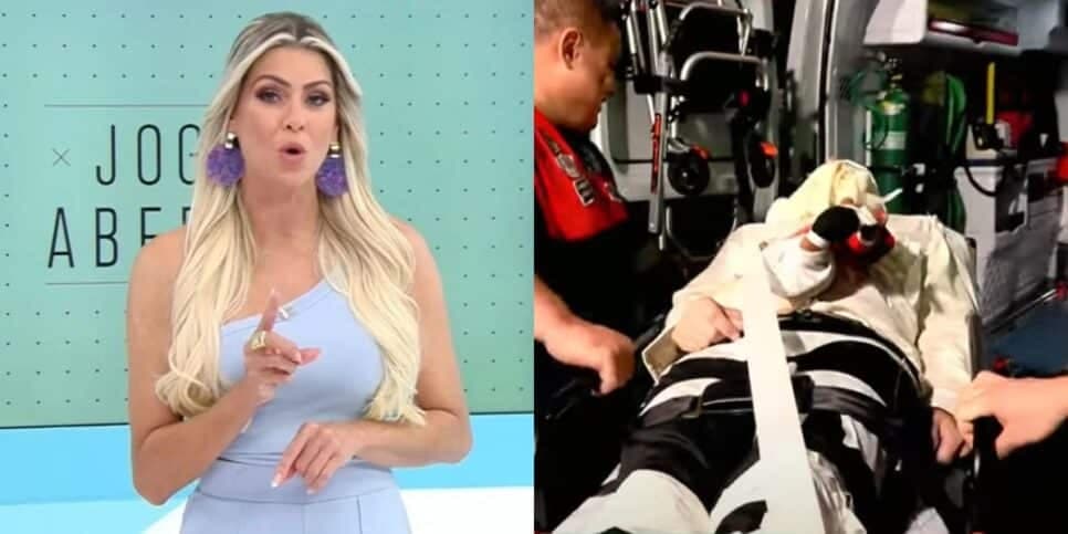 “Está respirando?”: Comentarista do Jogo Aberto vai ao chão, deixa Band de maca e Renata Fan convoca bombeiros