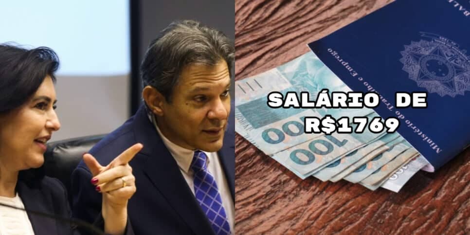 Tebet e Haddad sem acreditar: Novo salário mínimo de R$1769 entra em vigor e está sendo pago a CLTs em 2024