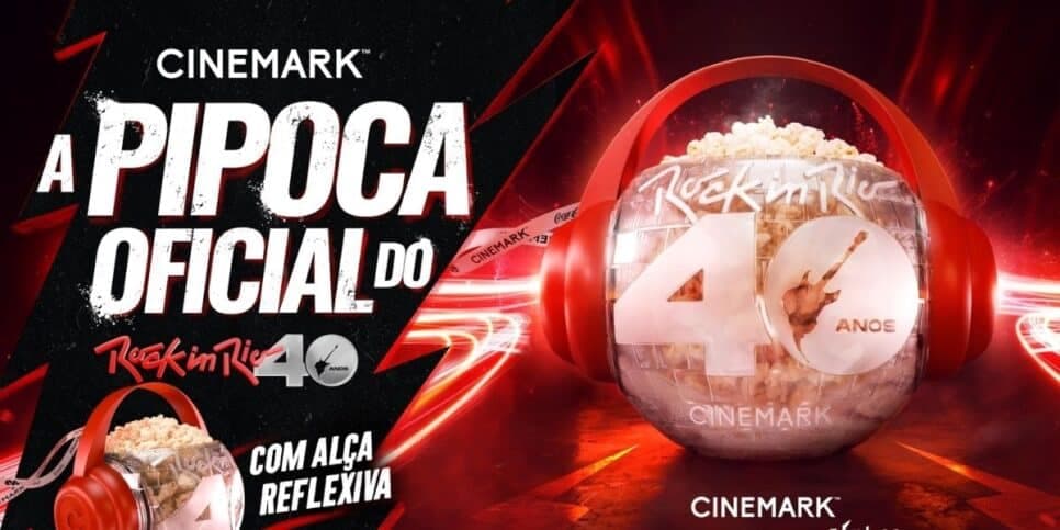 Cinemark revela balde de pipoca colecionável para Rock in Rio 2024