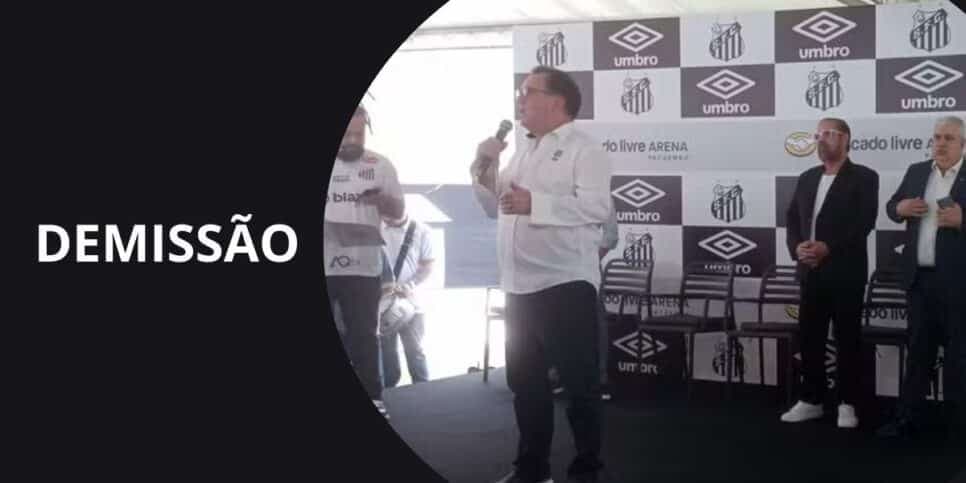 Teixeira bate martelo no Santos, confirma demissão de técnico e anuncia substituto às pressas