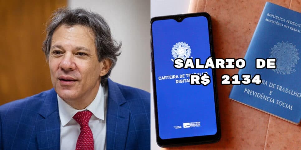 Canetada antes de Haddad: Salário mínimo de R$2134 está em vigor em 2024 e já sendo pago a milhares de CLTs