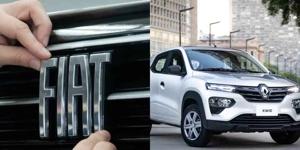 Fim de 3 carros populares da Fiat no país ao serem abatidos pelo Kwid