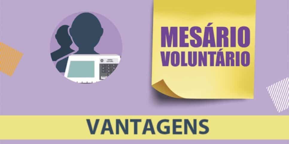 Mesário voluntário garantem vantagens (Reprodução/TRE-SP)