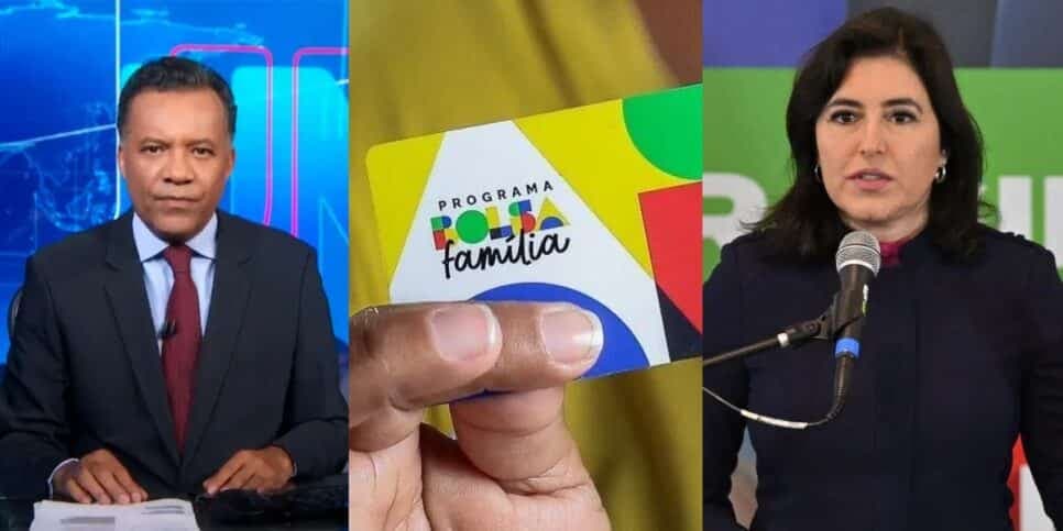 Tebet está ciente: Substituto de Bonner para JN com fim vital dos R$600 do Bolsa Família pra 1,7M de pessoas