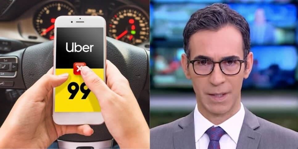 “Hoje”: O comunicado de Tralli no JH com novo decreto que atinge Uber, 99 e crava suspensão em app