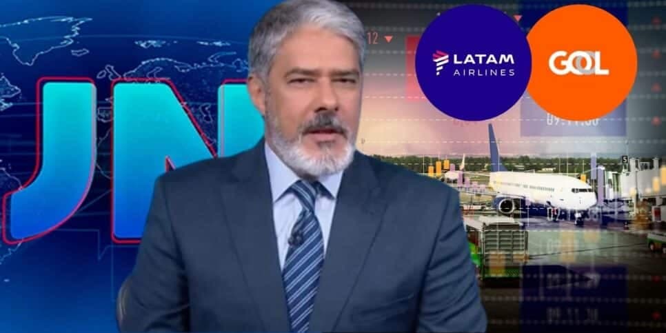 Falência e calote de R$ 2BI: Bonner confirma no JN quebra de empresa atingindo em cheio a Latam e a Gol