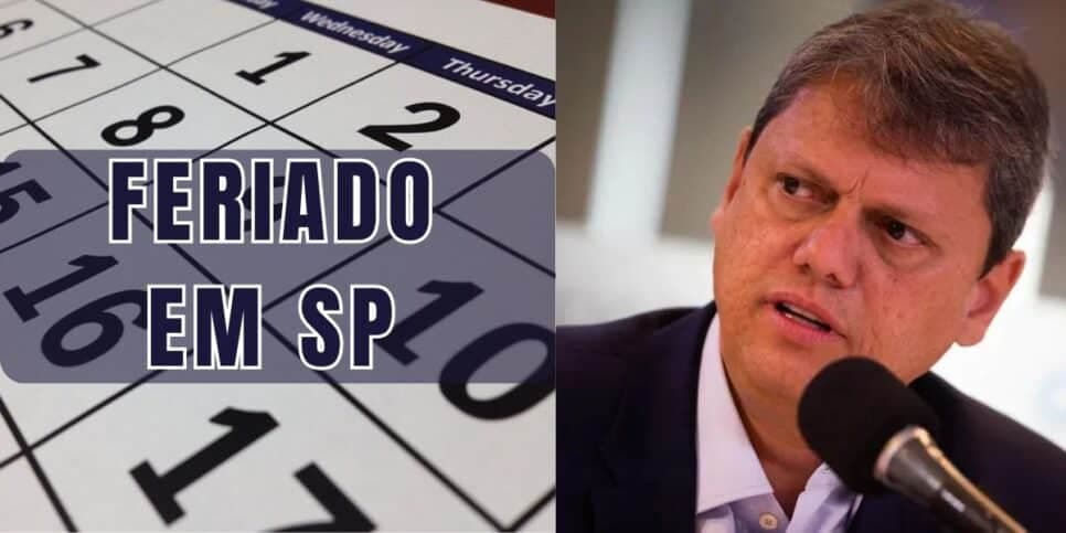 Tarcísio está ciente: Feriado é confirmado na próxima terça (24) em SP a milhares de CLTS e você pode folgar