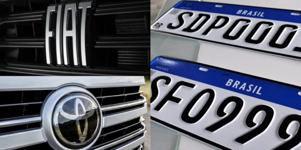 Contran acionado: Nova lei de trânsito é anunciada para dar FIM nestas placas e atinge Fiat, Toyota e mais