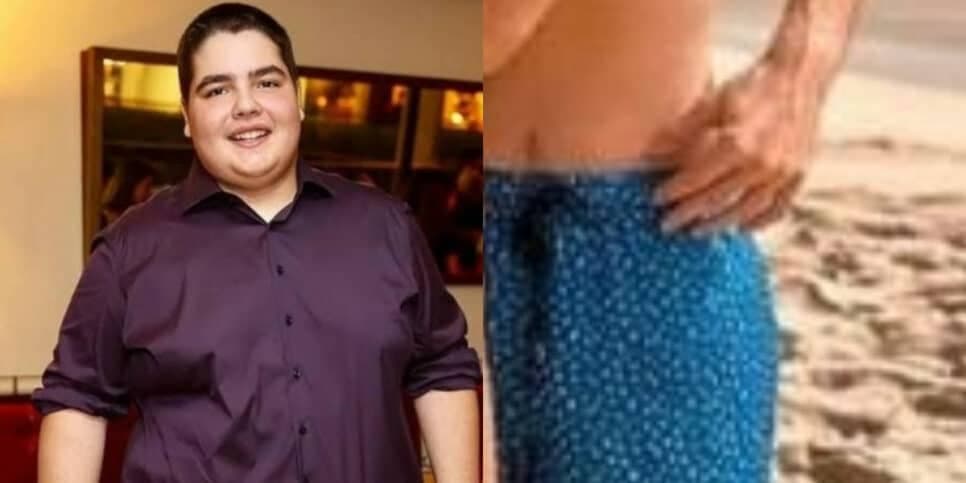 Após bariátrica e menos 80kg, foto de sunga de João, filho de Faustão, prova o que muitos imaginavam