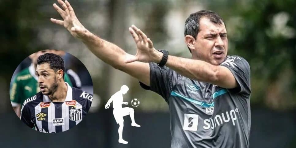 Carille bate martelo e autoriza expulsão de craque, dupla de Giuliano, do Santos