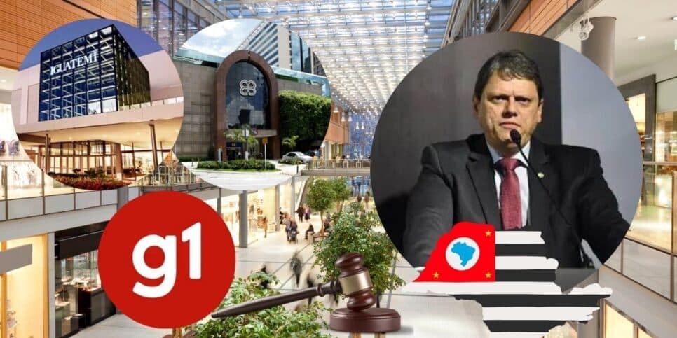 Iguatemi, Morumbi e +: Jornal da Globo confirma nova lei de Tarcísio com PROIBIÇÃO em shoppings de SP