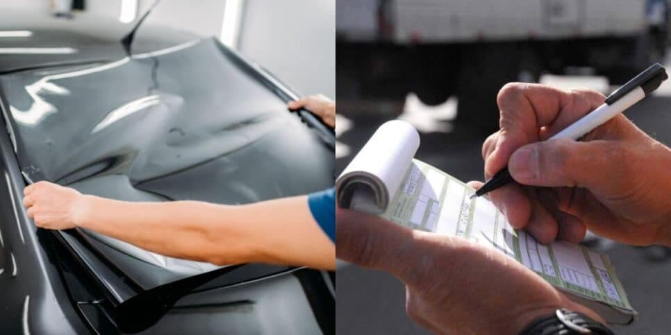 Imperdoável: Nova lei do insulfilm em vigor traz proibição e multa pesada a motoristas