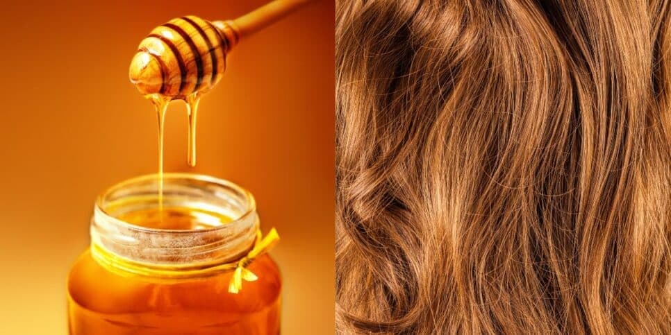O mel conta com propriedades para o bem estar do cabelo (Reprodução: Montagem TV Foco)