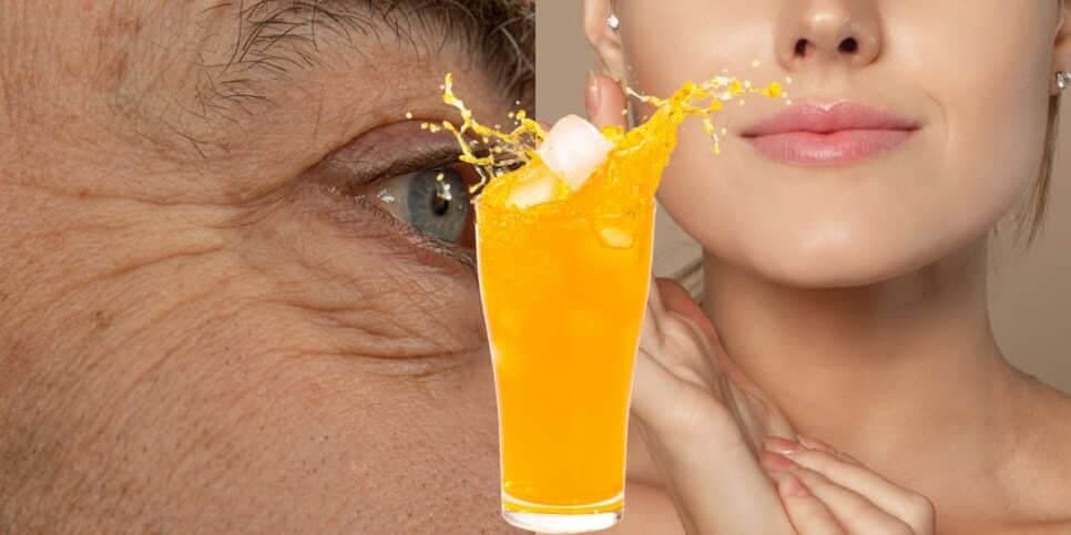 Adeus rugas e flacidez: Suco milagroso com 4 ingredientes turbina vitamina C e colágeno