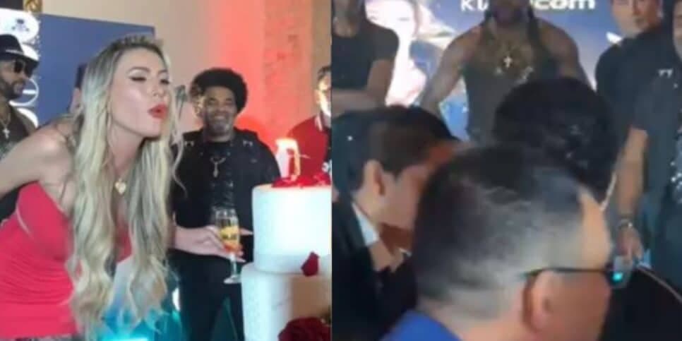 Baixaria: Andressa Urach quebra-pau com famosa, ataca bebida na cara e expulsa de festa