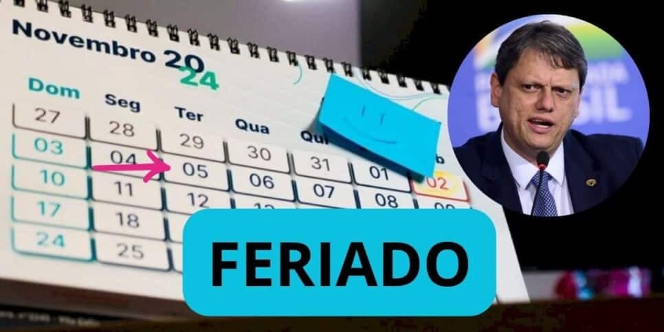 Tarcísio ciente: Feriado PROLONGADO chega em SP terça (05/11) para salvar CLTs paulistas