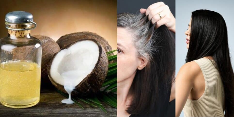 Fonte da juventude: Tinta caseira com óleo de coco e +2 ingredientes traz FIM dos cabelos brancos