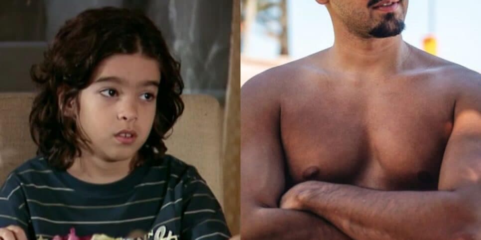 Lembra dele? Ator mirim de América, da Globo, está barbudo, musculoso e irreconhecível aos 26 anos
