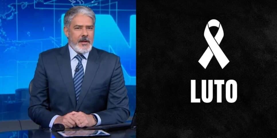 "Uma lenda": Bonner paralisa JN e perde o chão ao confirmar morte de famoso na Globo