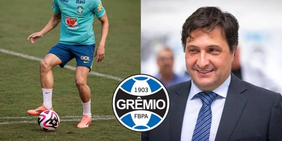 Anúncio de reforço de R$69M chega voando ao Grêmio e Guerra está em festa