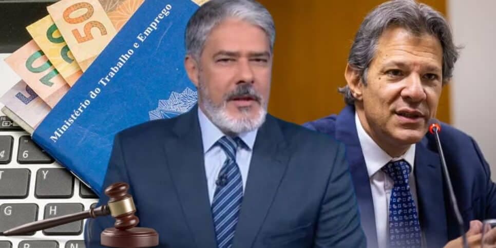 Adeus, R$1412: Bonner crava lei de Haddad e valor de novo salário mínimo histórico