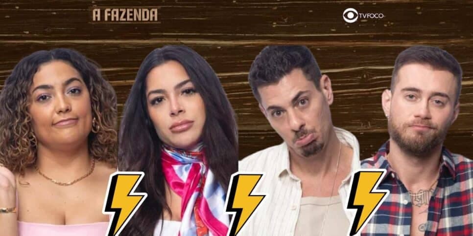 A Fazenda 16 - Camila, Luana, Sacha e Yuri estão na roça: Enquete aponta rejeição absurda