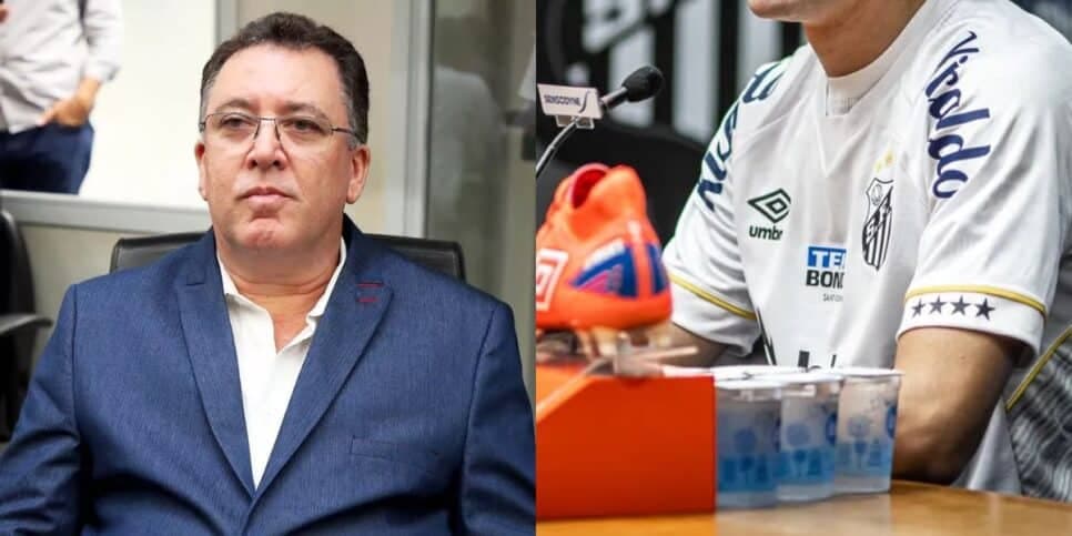 Teixeira acaba de rasgar contrato de craque de R$3M do Santos e Carille chora