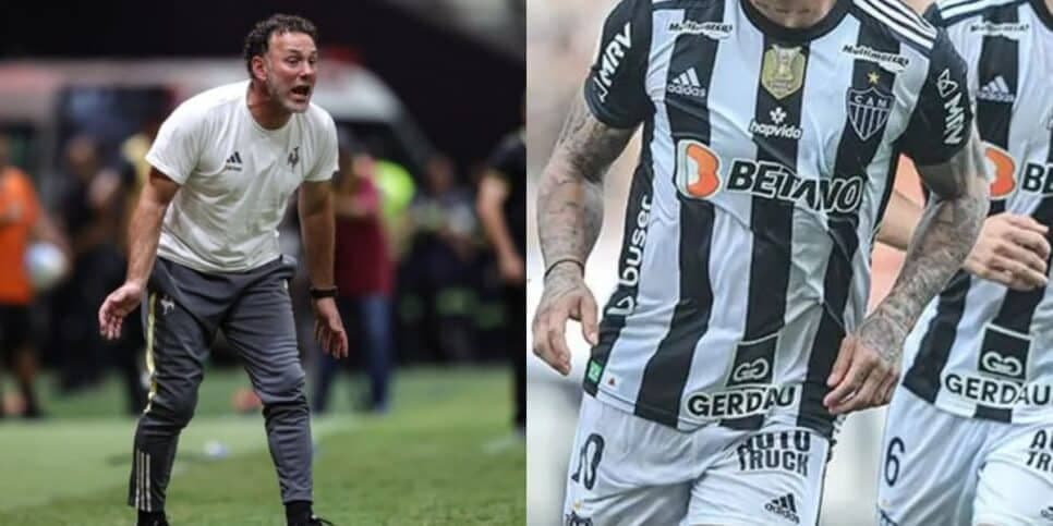 Craque de R$6M, dupla de Hulk e +3: Milito sofre com debandada de 5 jogadores no Atlético-MG