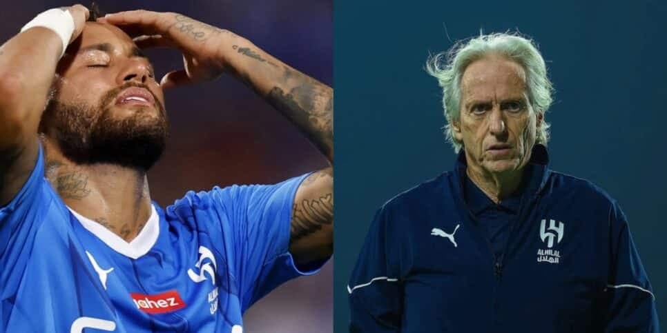 Jorge Jesus bate o martelo e confirma Neymar fora do Al-Hilal em 2024: "Não posso"