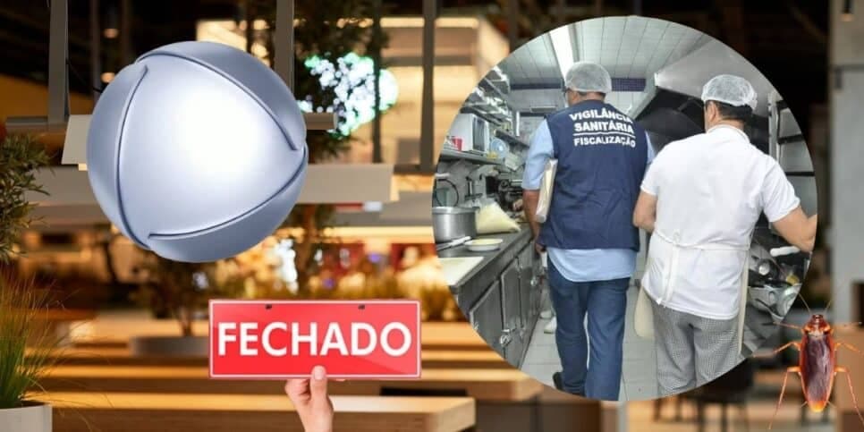 Baratas: Record confirma interdição da Vigilância de 3 restaurantes populares de shopping
