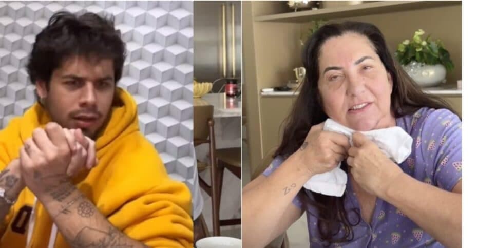 Zé Felipe fica em estado de choque ao ver procedimento estético de mãe de Virginia Fonseca