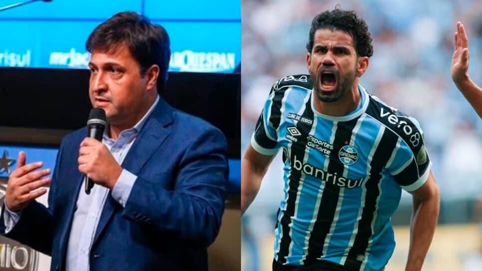 Guerra bate martelo e crava desfecho de Diego Costa no Grêmio e substituto é confirmado