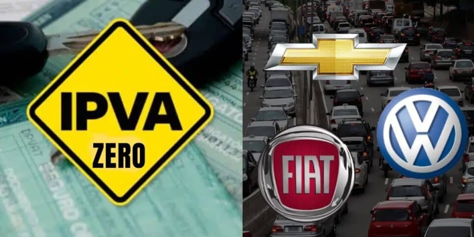 Nova lei e fim do IPVA: Donos de carros da Fiat, Volks e Chevrolet estão isentos do pagamento em 2025