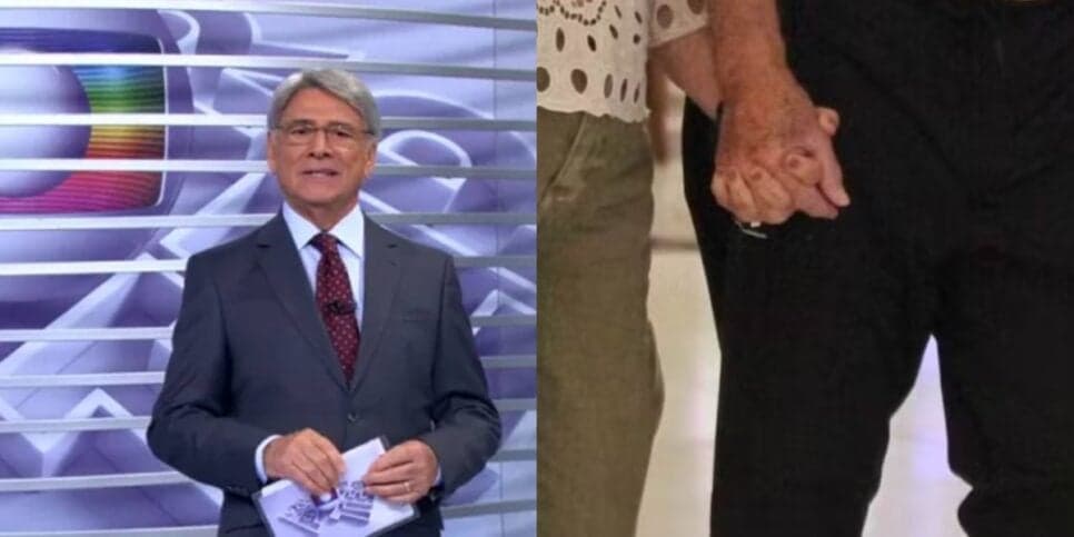Aos 83 anos, barbado e irreconhecível, Sérgio Chapelin choca em shopping de mão dadas com amor
