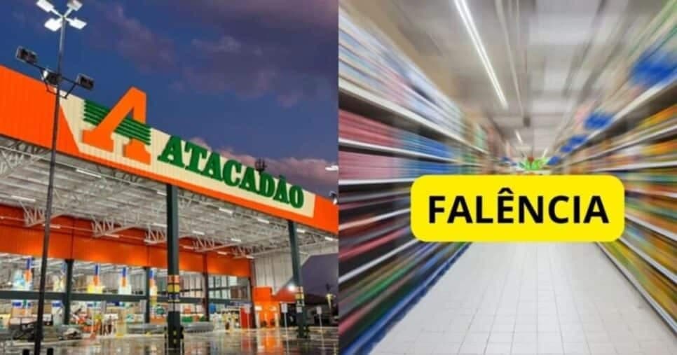 R$ 60M pelos ares, calote e falência decretada: O adeus de rede de supermercados, rival do Atacadão