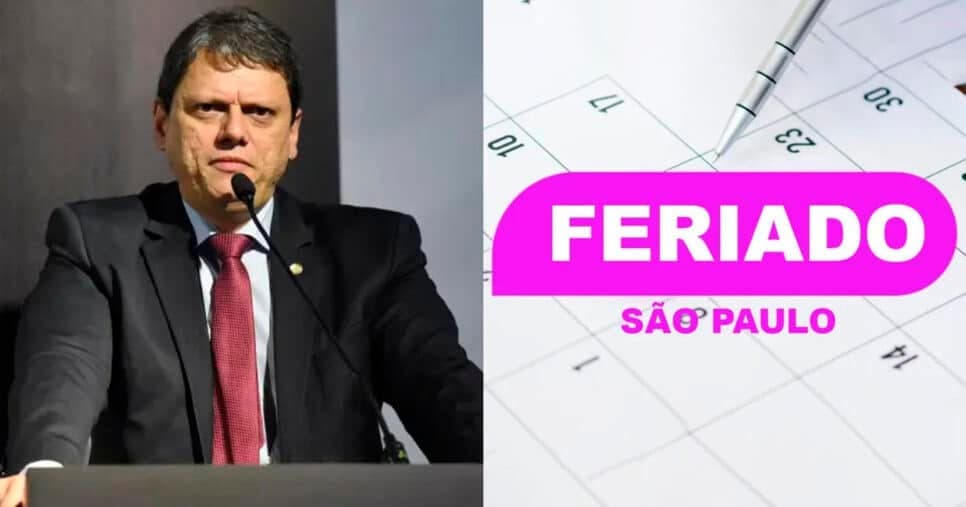 Feriado prolongado é confirmado em cidade em SP na próxima sexta-feira (27) na gestão de Tarcísio