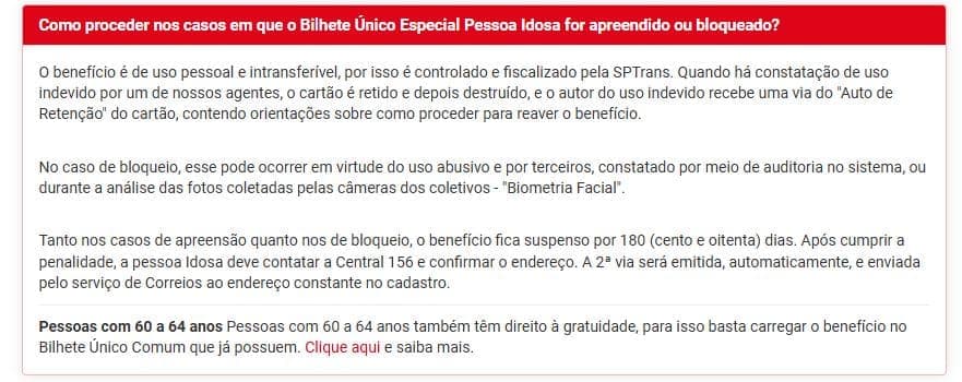 Comunicado da SPTrans - Foto: Internet