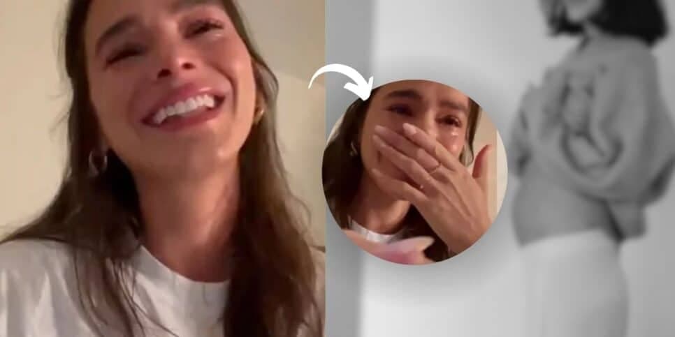 Bruna Marquezine, namorada de João Guilherme, fica em choque com anúncio de gravidez e celebra: "Meu Deus"
