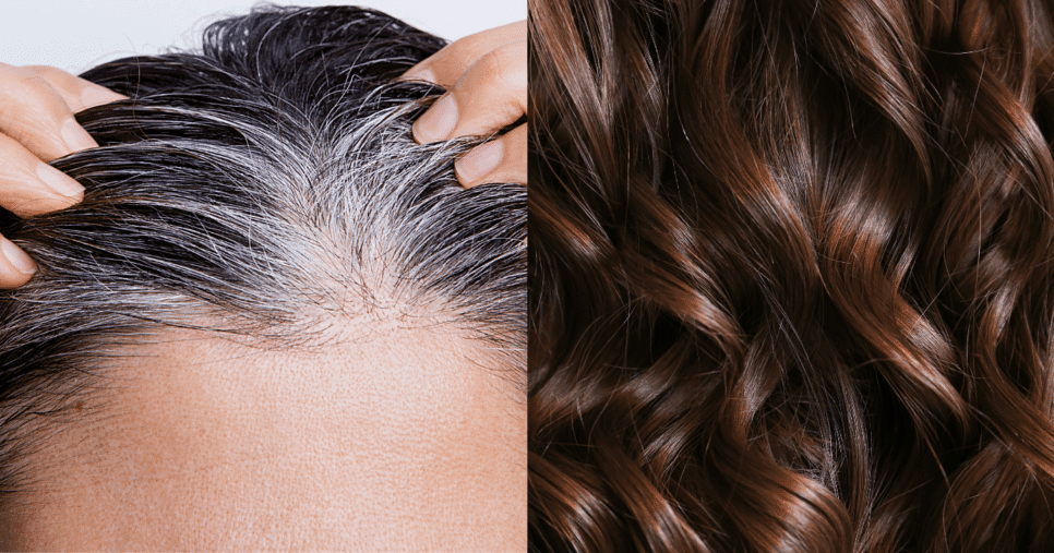 2 ingredientes de cozinha cobrem o grisalho e ressuscitam cabelo moreno em 20 minutos