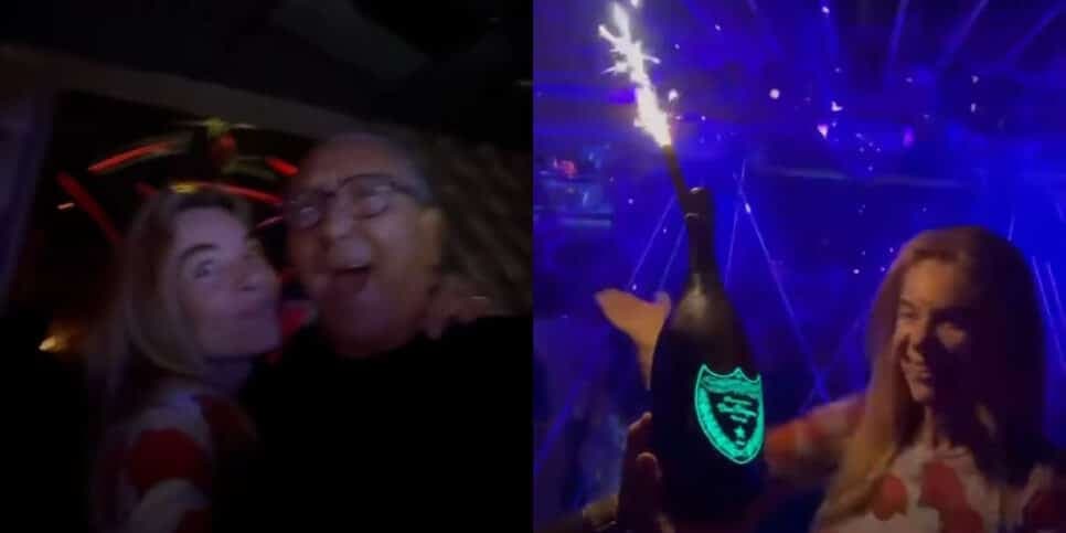 Desirée Soares curtindo seu aniversário em uma balada na França (Foto: Reprodução/Montagem TV Foco) Desirée Soares curtindo seu aniversário em uma balada na França (Foto: Reprodução/Montagem TV Foco)