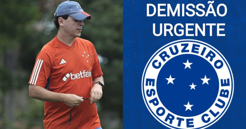 Mal chegou e já está fora: Demissão de Diniz é cravada às pressas no Cruzeiro após 3 meses