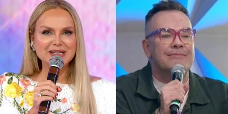 Eliana tem climão com Felipeh Campos ao vivo no Teleton: "Eu vi"