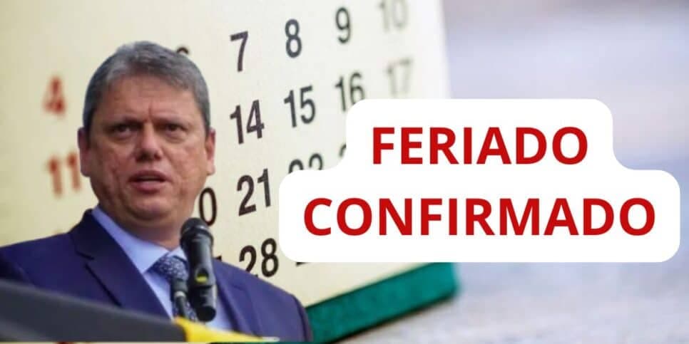 Tarcísio ciente: Feriado PROLONGADO é confirmado na próxima sexta (29) em SP a milhares de CLTs