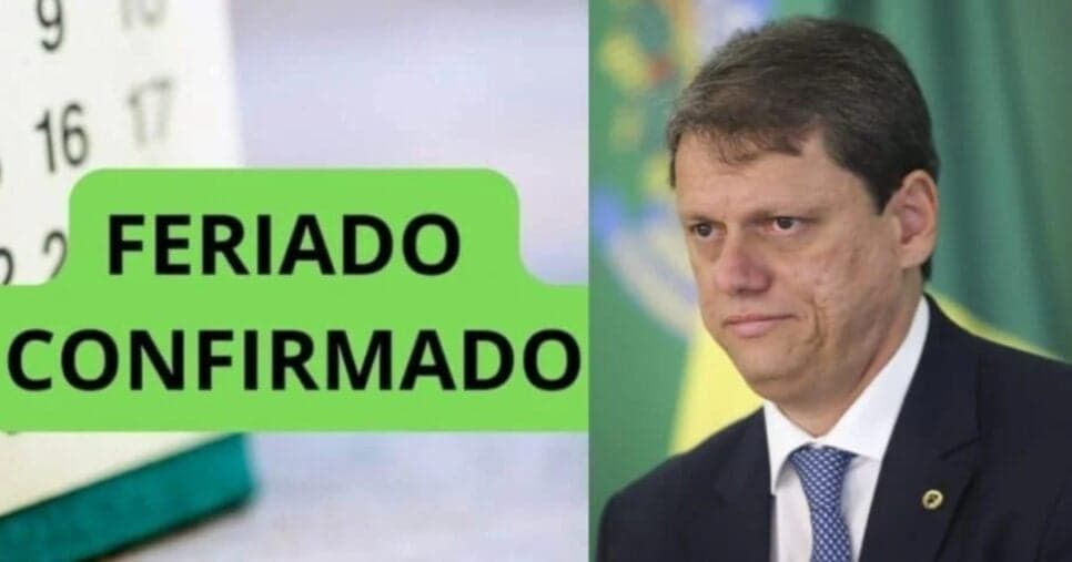 Tarcísio está ciente: 2 feriados PROLONGADOS são confirmados na última semana de novembro milhares de CLTs