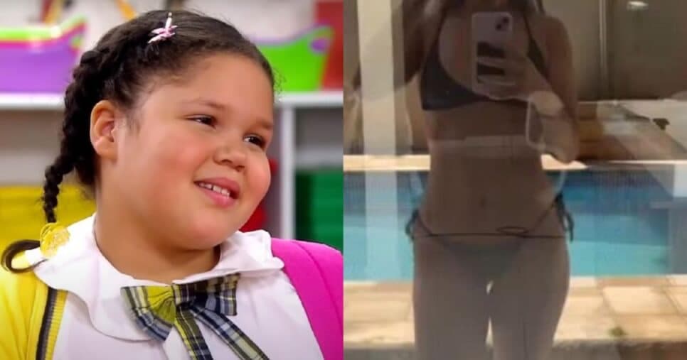Atacada por maldosos no passado, Filha de Simony emagrece 40 KG, surge de biquíni e prova ser a mais linda