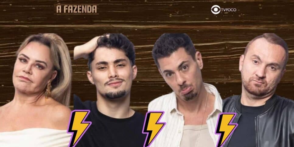 A Fazenda 16 – Após barraco histórico, Flor, Gui, Sacha e Zé Love estão na roça: Enquete aponta rejeição chocante