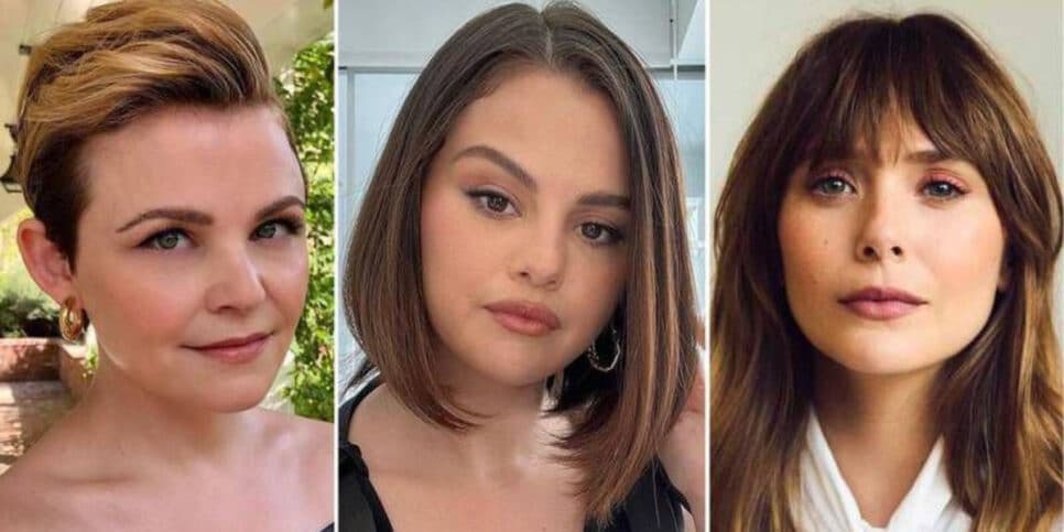 3 cortes de cabelo que afinam o rosto redondo e emagrecem às 50+