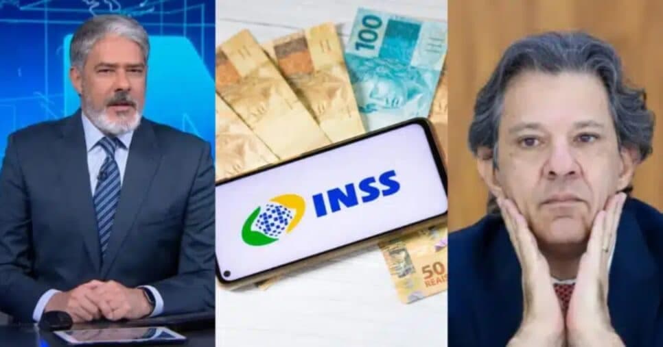 "Aumento de 6,87%": Bonner paralisa JN com canetada de Haddad que traz aumento a aposentados do INSS em 2025
