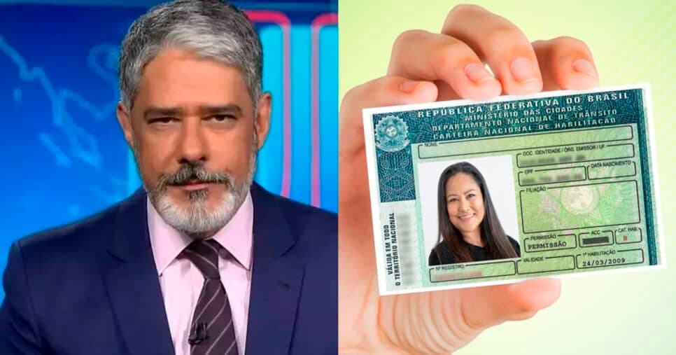 Bonner para JN às pressas com anúncio do Detran sobre suspensão da CNH e maior pesadelo aos motoristas