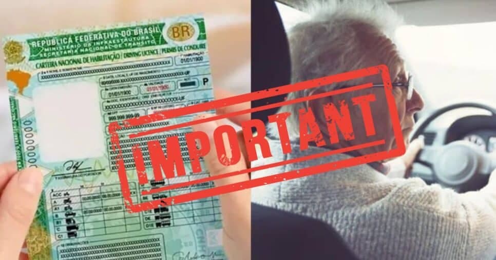 Novo prazo para renovação e alerta aos 70+: 2 anúncios sobre a CNH em 2025 chegam voando a idosos